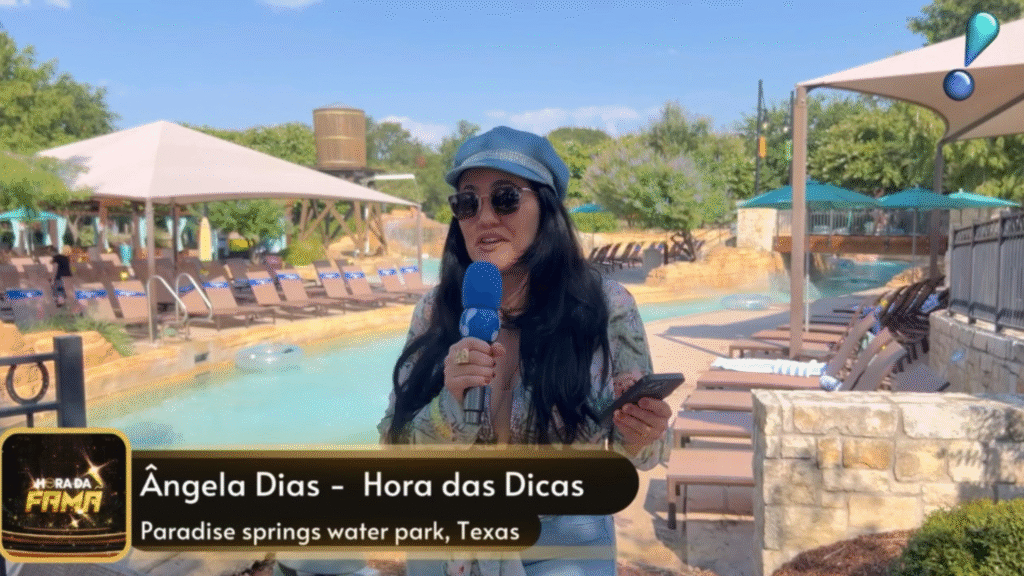 Paradise Springs no Texas: a aventura aquática apresentada por Ângela Dias