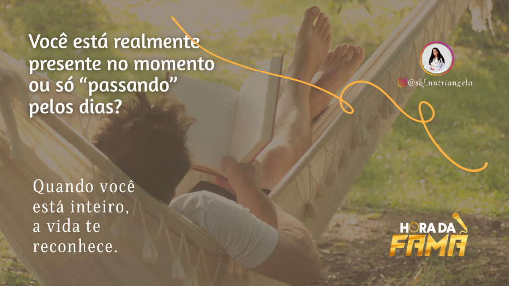 A presença que restaura A presença que restaura